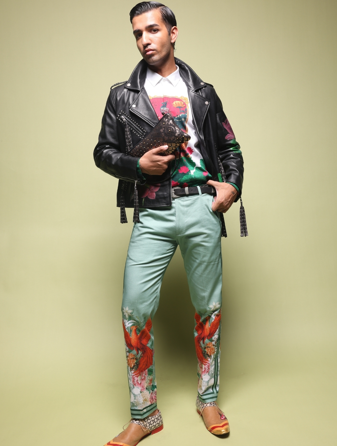 Ronny Side Striper Printed Trousers