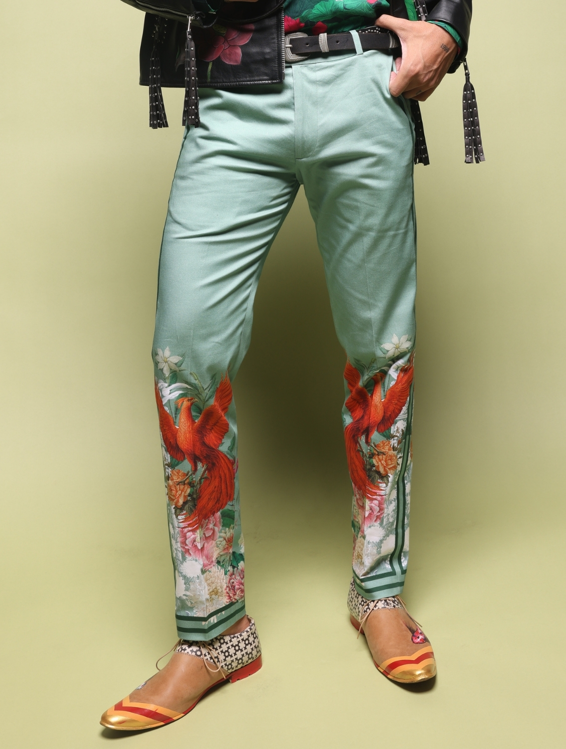 Ronny Side Striper Printed Trousers