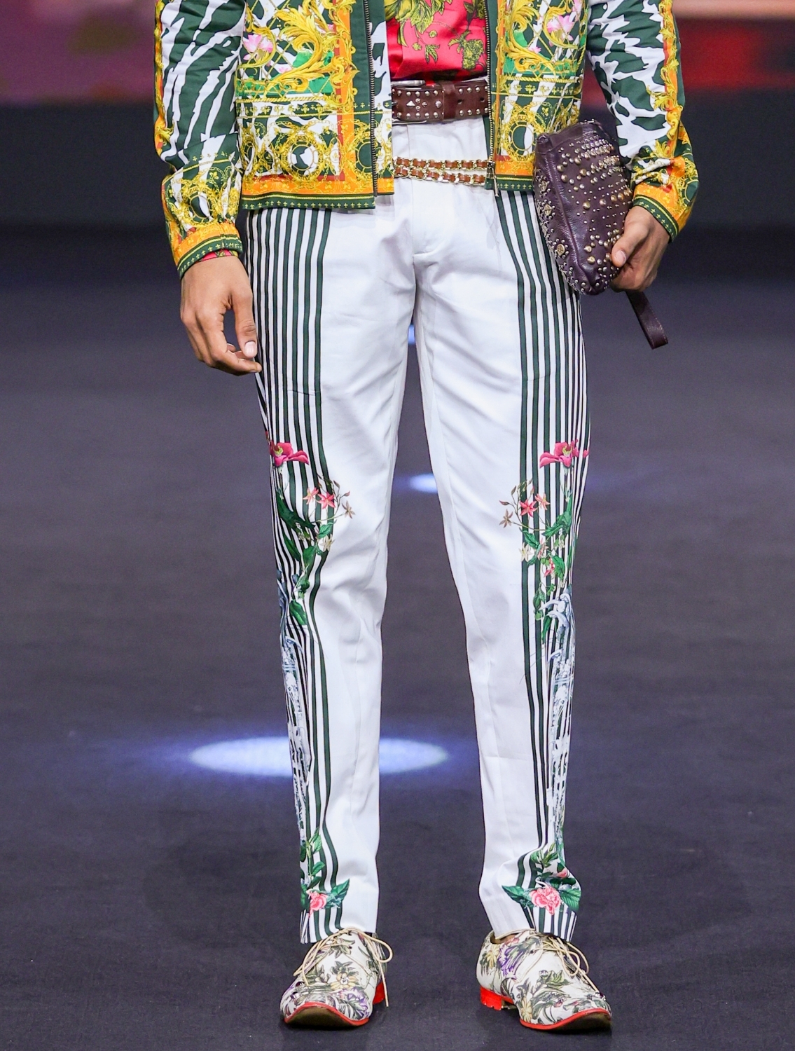 Robby Side Striper Printed Trousers