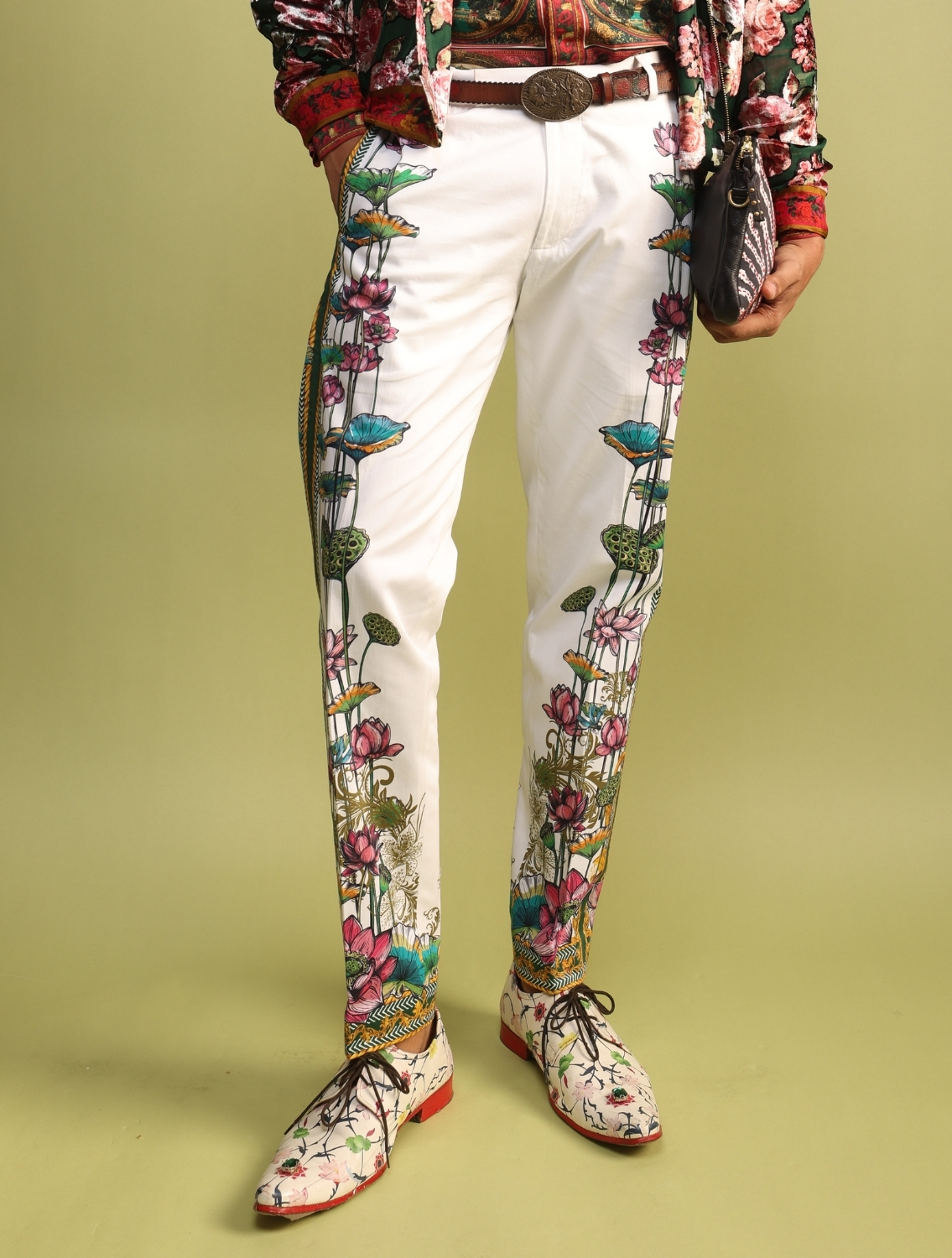 Miguel Side Striper Printed Trousers