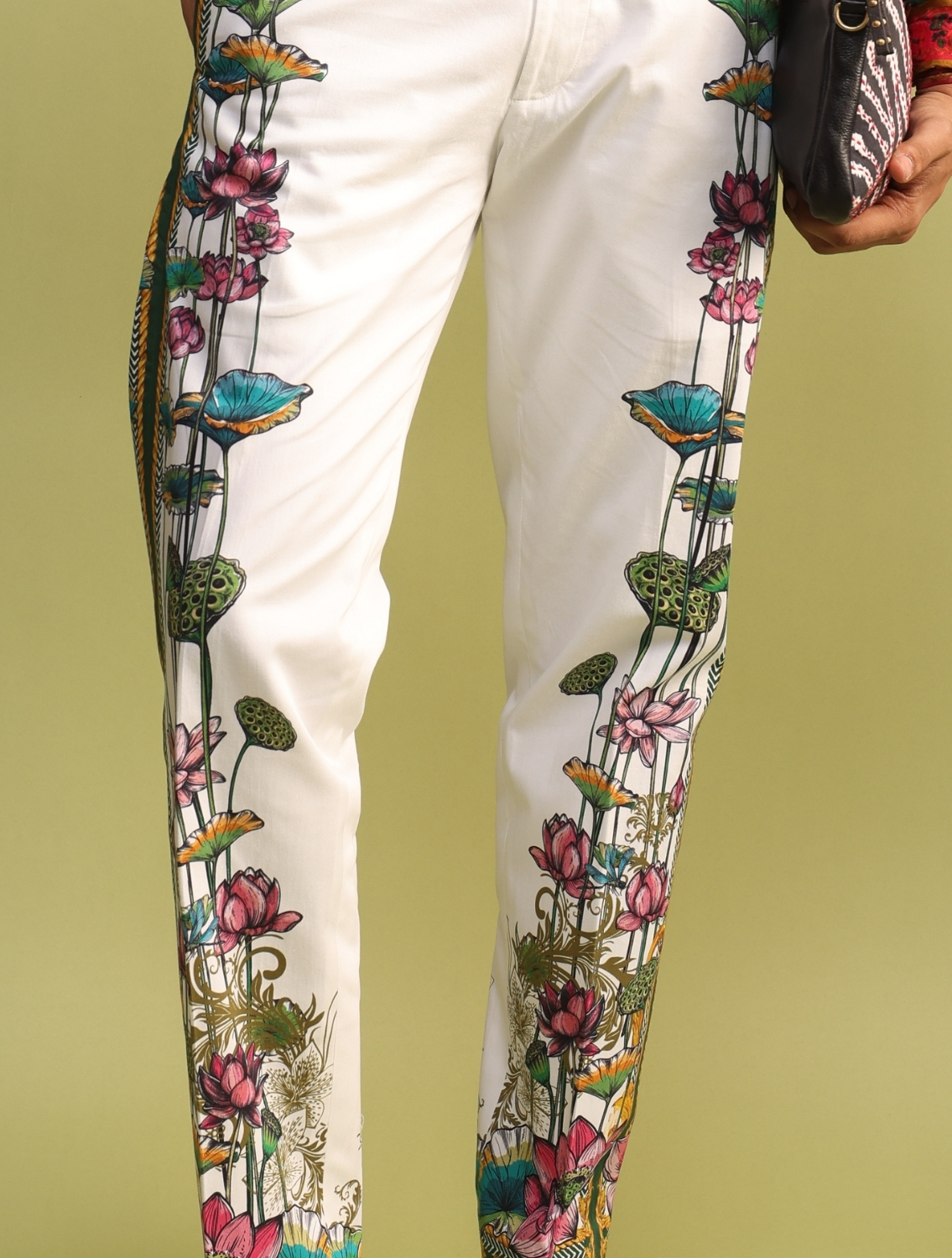 Miguel Side Striper Printed Trousers