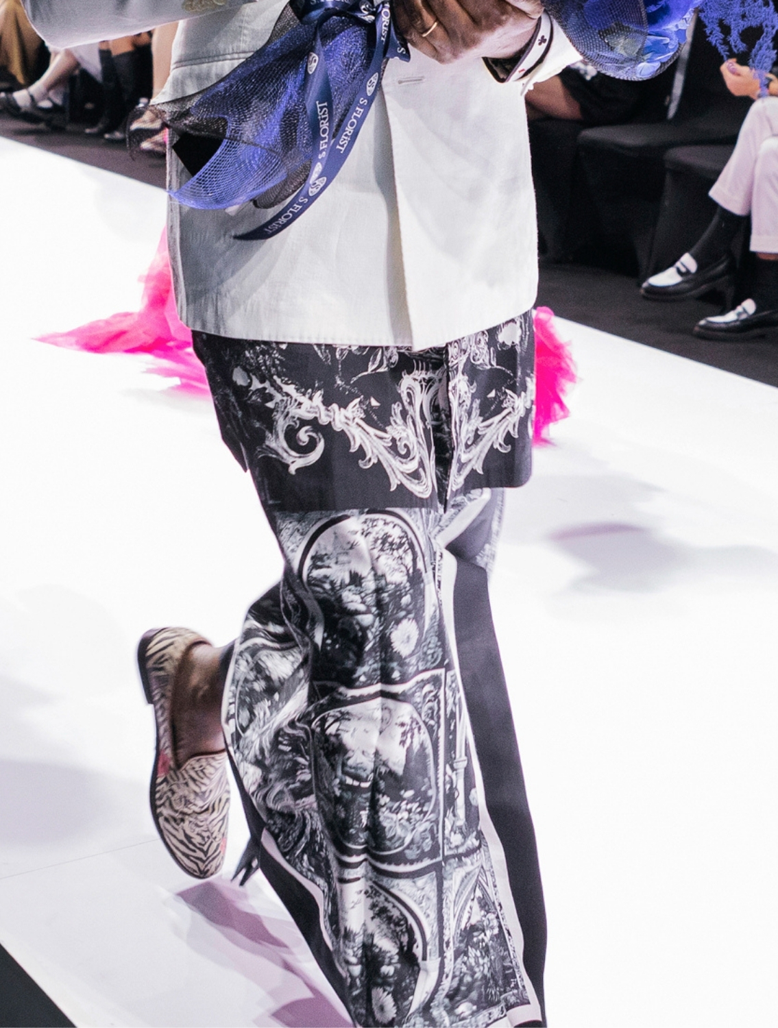 Baroque Monochrome Sarong Dhoti