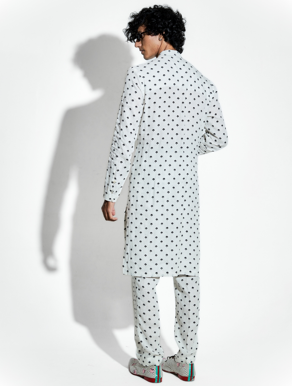 Black Lotus Linen Coord Set