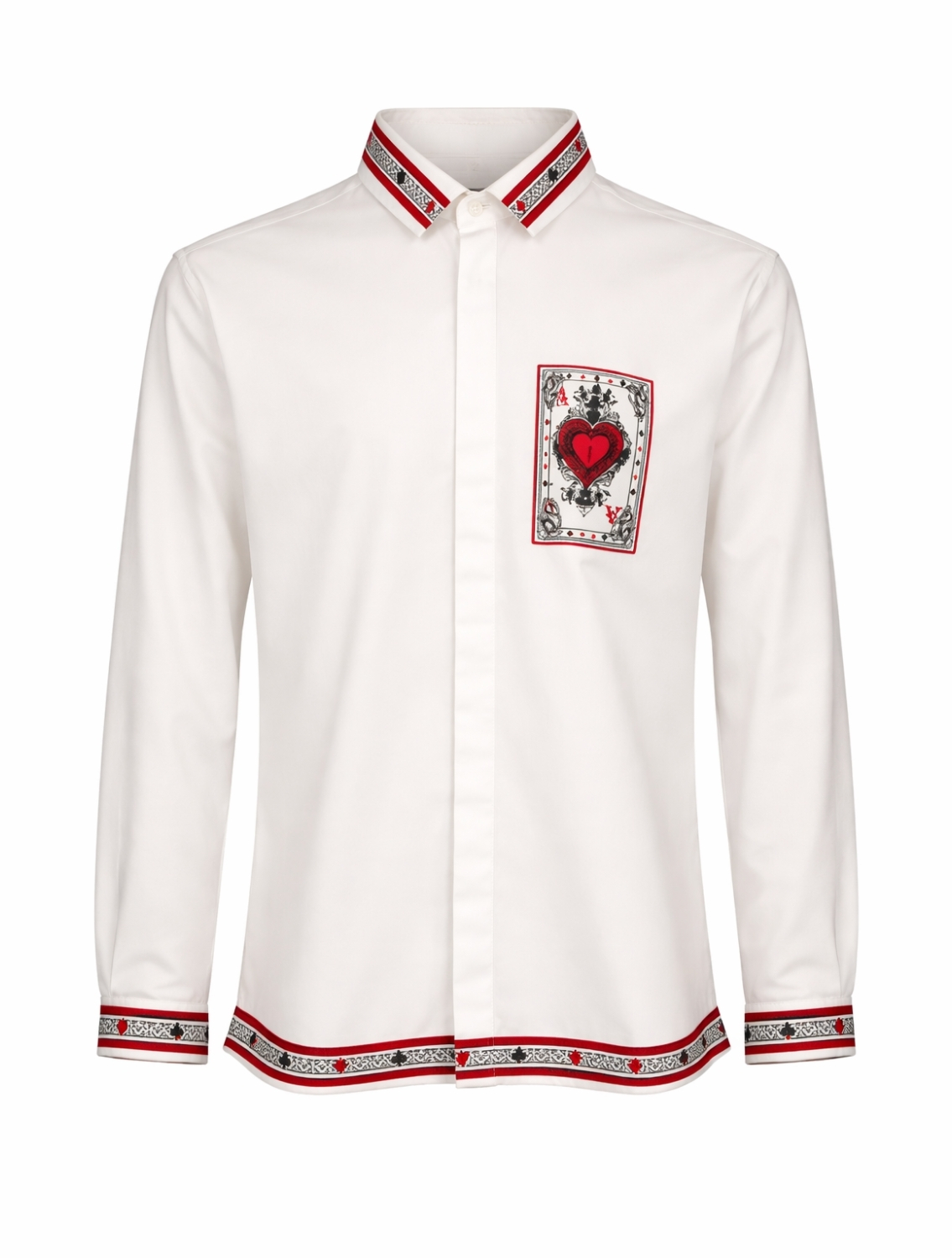 Taash White Printed Shirt