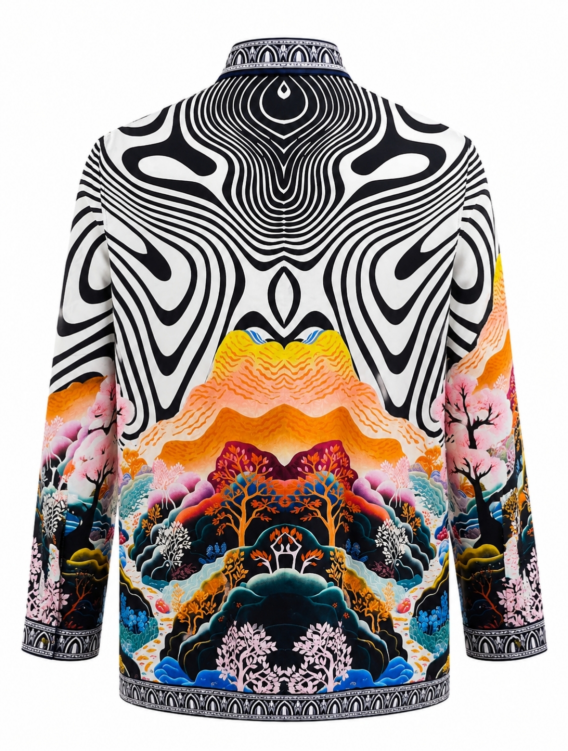 Reiko Symmetrical Printed Shirt