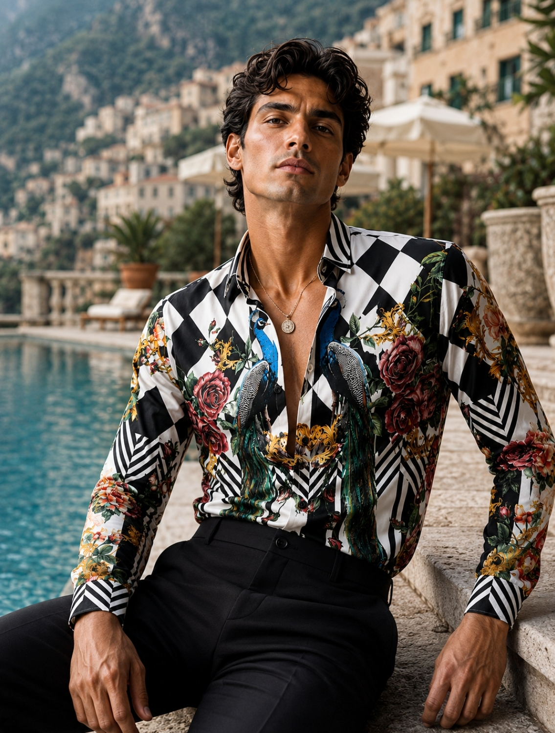 Soul Peacock Printed Shirt