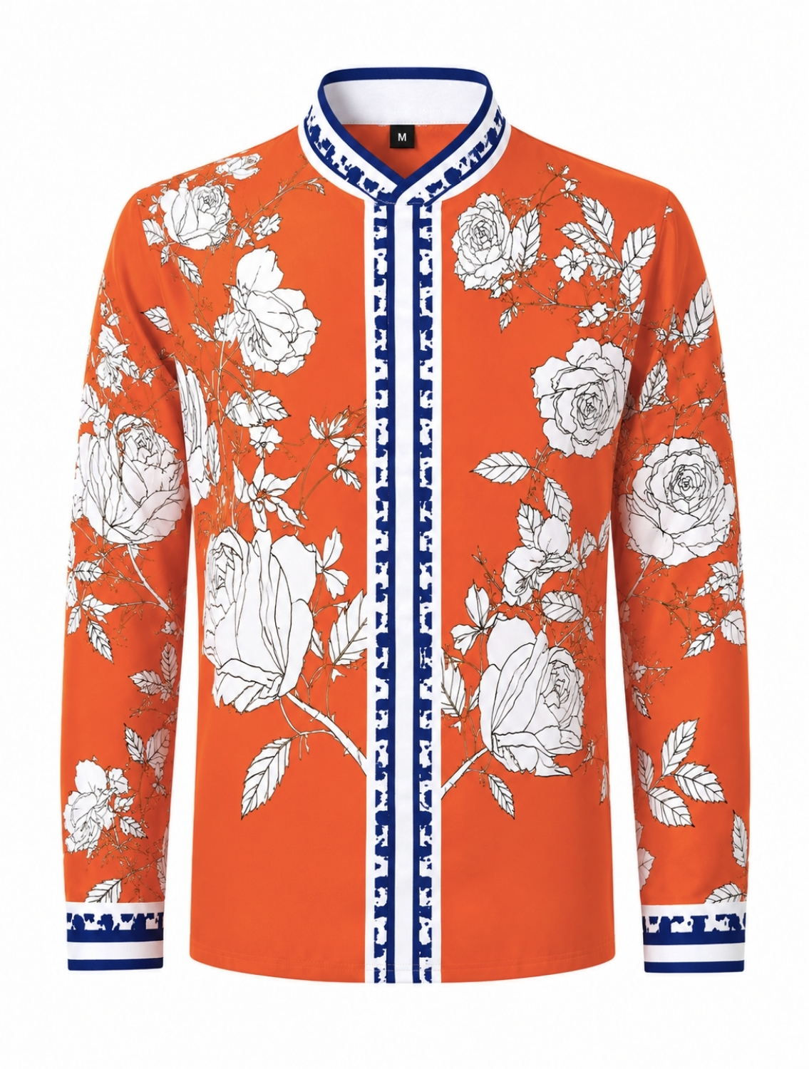 Diso Orange Printed Shirt