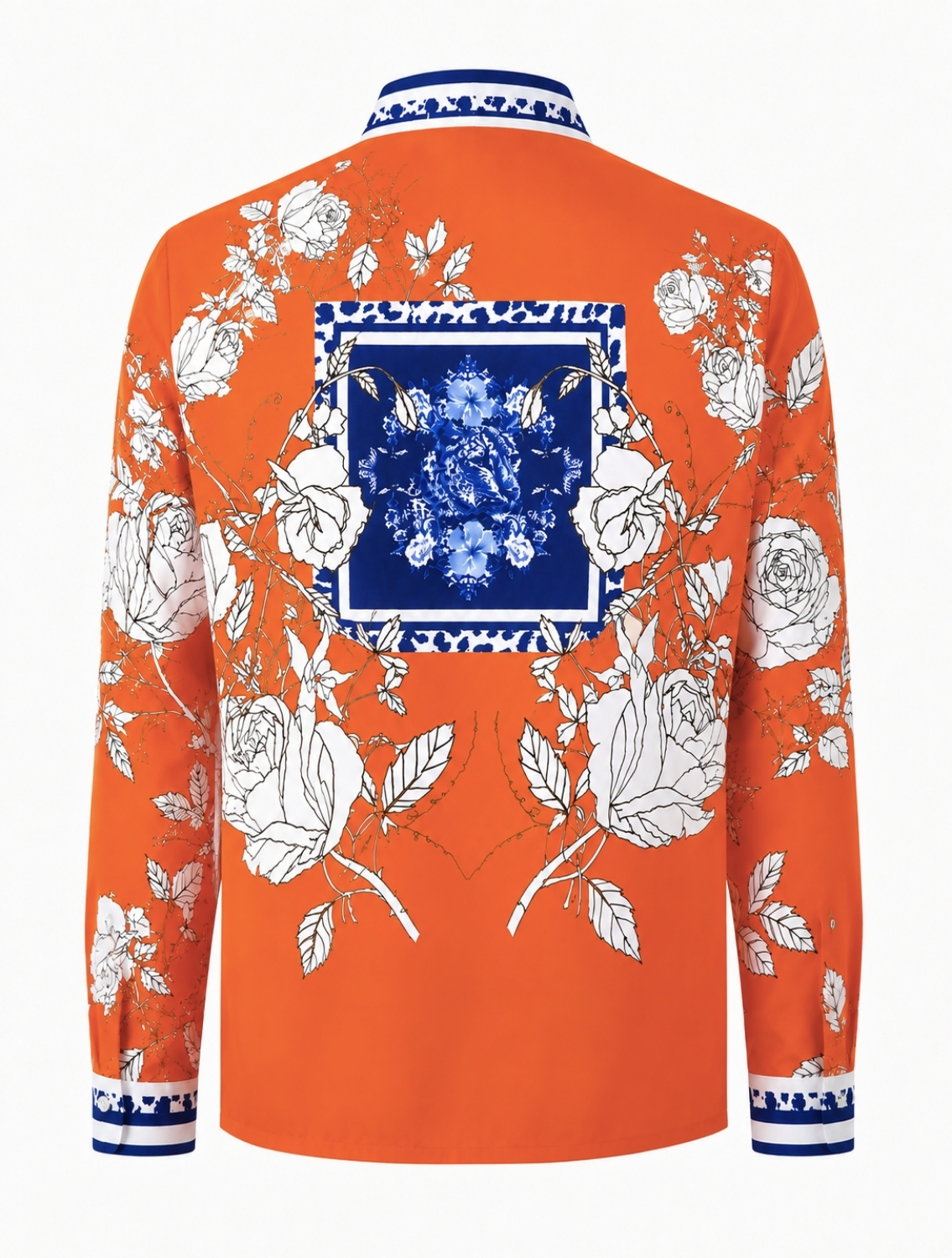 Diso Orange Printed Shirt