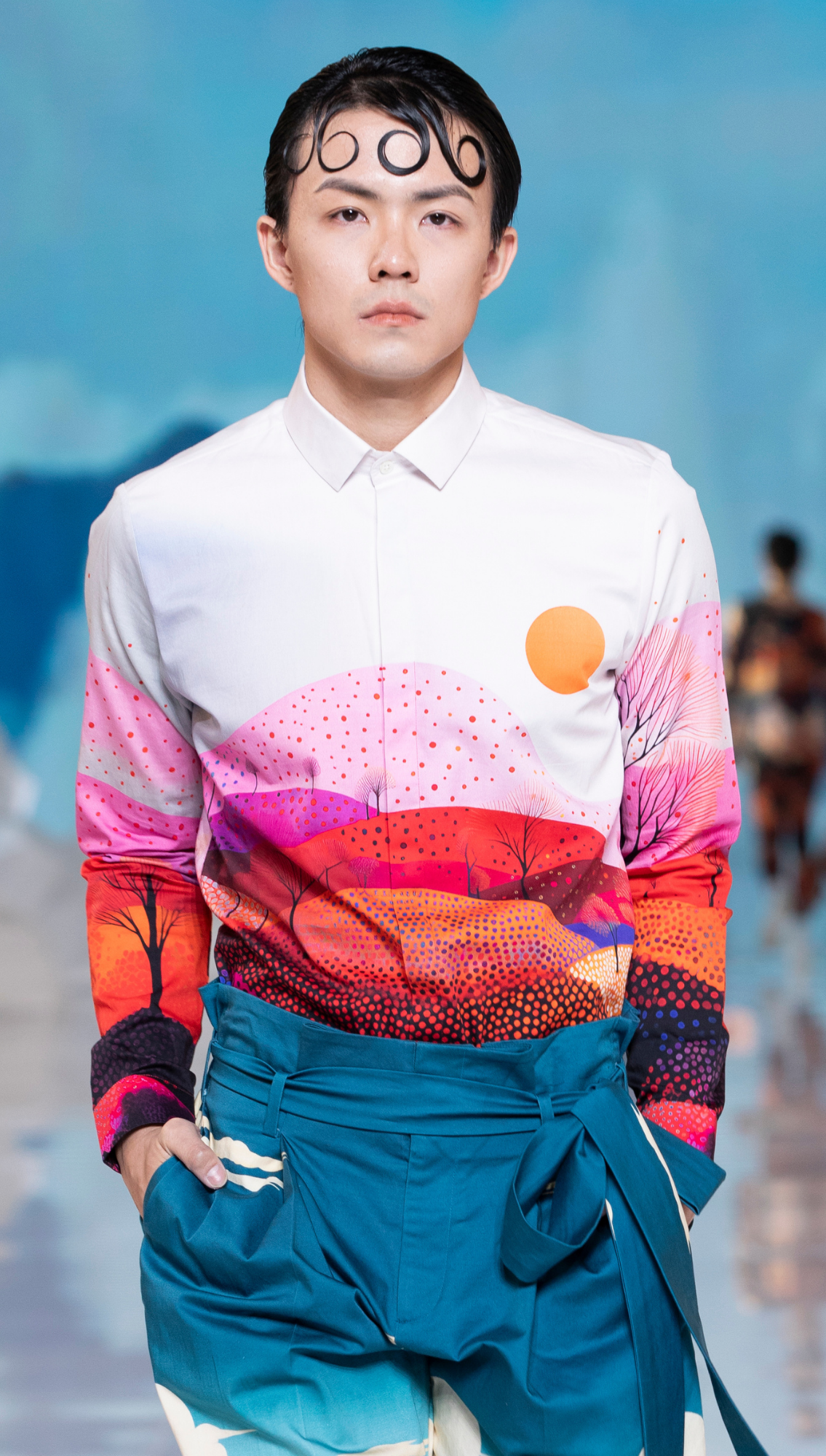 Sunset Point Printed Shirt