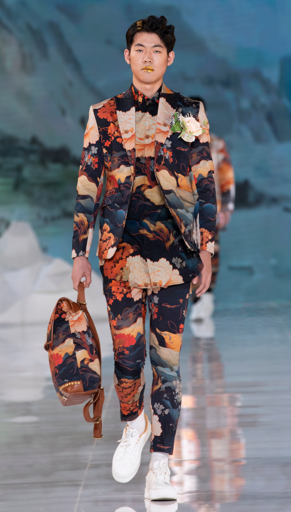 Nilgiri Printed Suit and Cardamom Printed Shirt