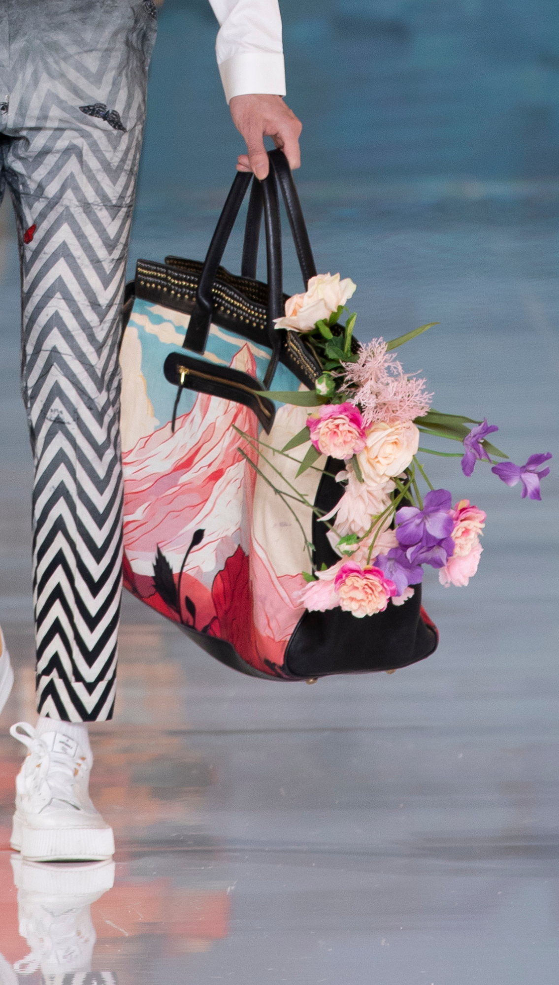 Everest Signature Printed Shirt Zigzag Pants