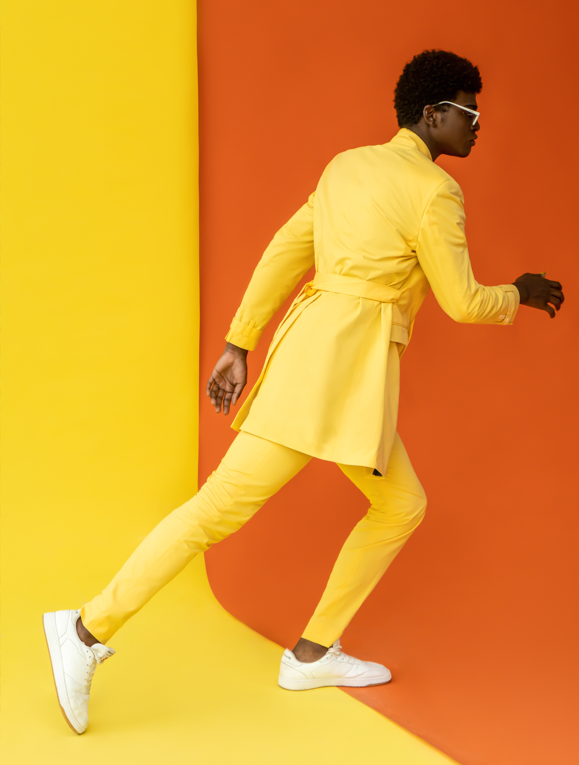 Paradise Yellow Trenchcoat Full