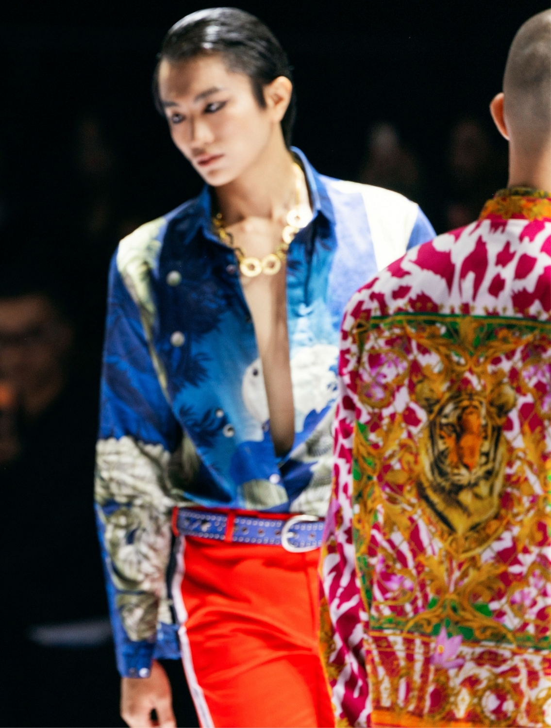 Blue Tiger Signature Printed Shirt