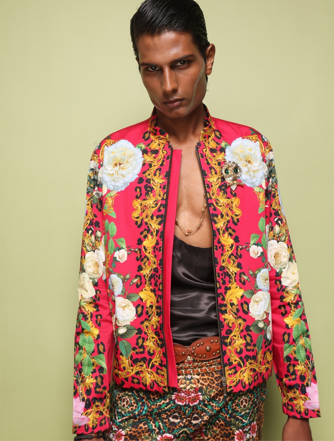 Wild Monarch Printed Bomber Jacket