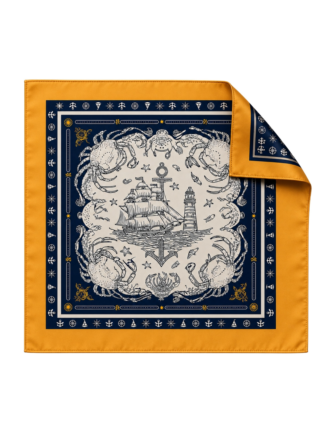 Mariners Crest Pocketsquare by Mr Ajay Kumar
