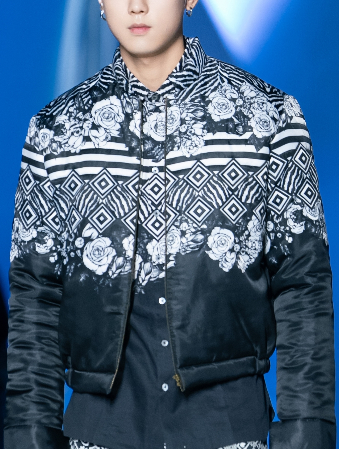 Mythos Black Printed Parka