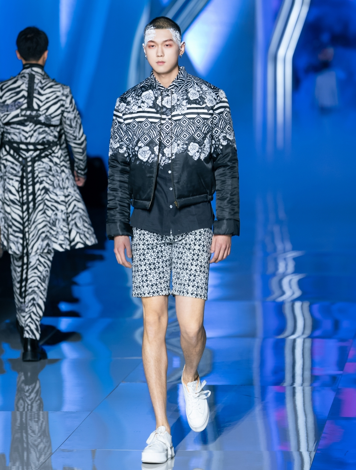 Mythos Black Printed Parka