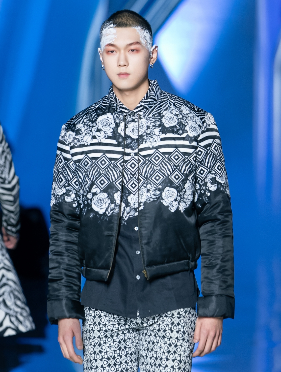 Mythos Black Printed Parka