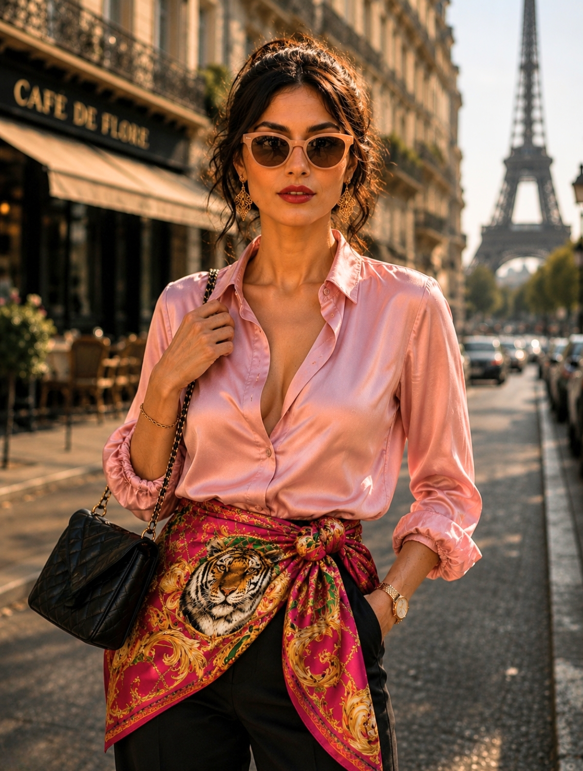 Pink Tiger Scarf