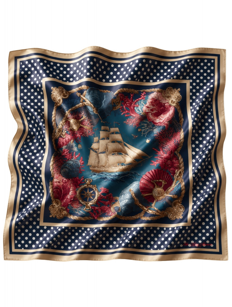 Image of Polka Sailboat Scarf