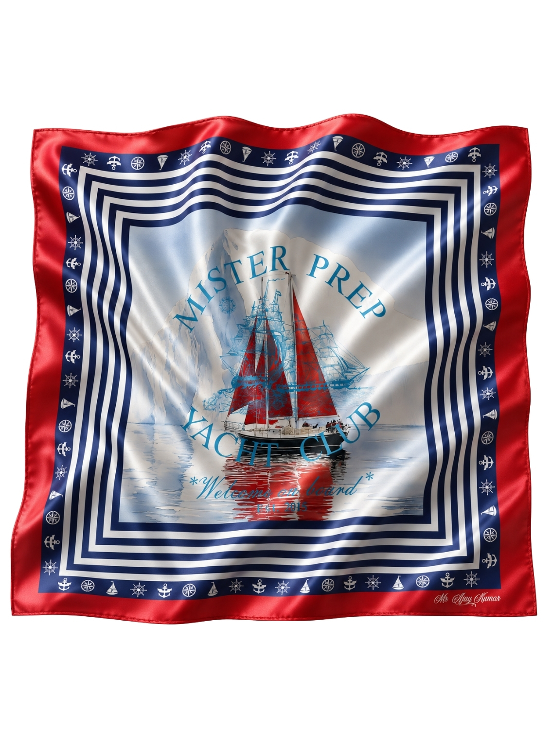 Mister Prep Printed Scarf