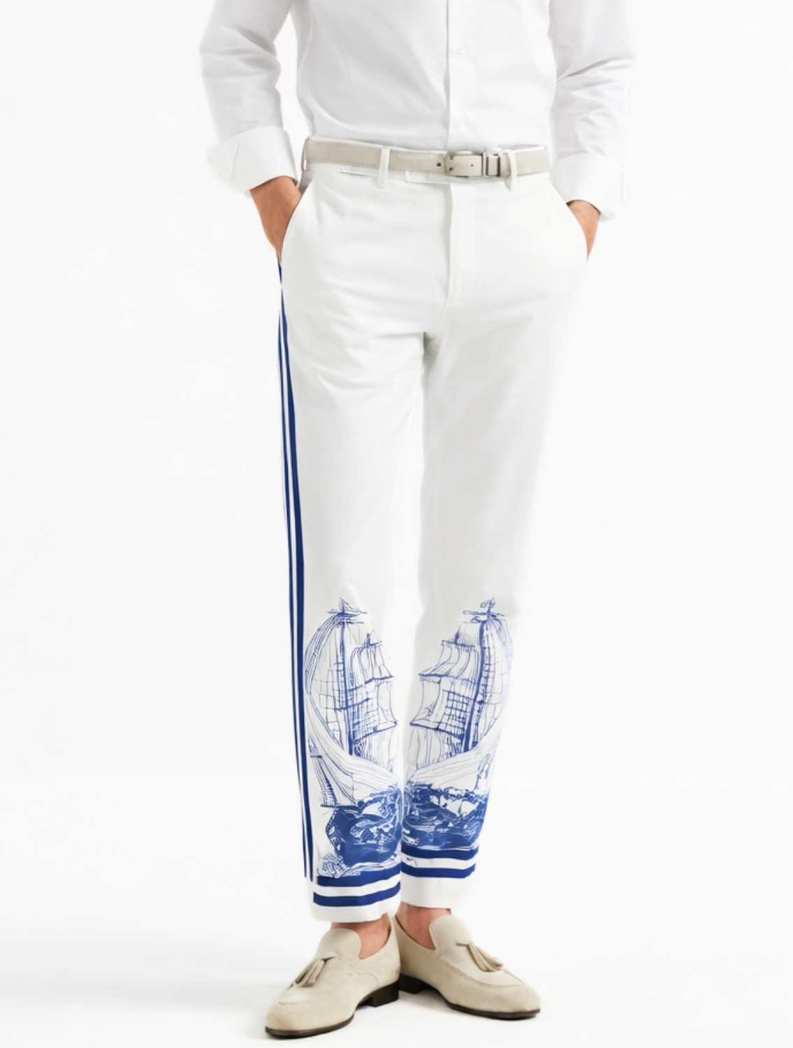 Sailor Engineered Printed Trousers