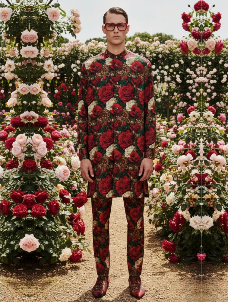 Image of Rang Printed Kurta Pant Set