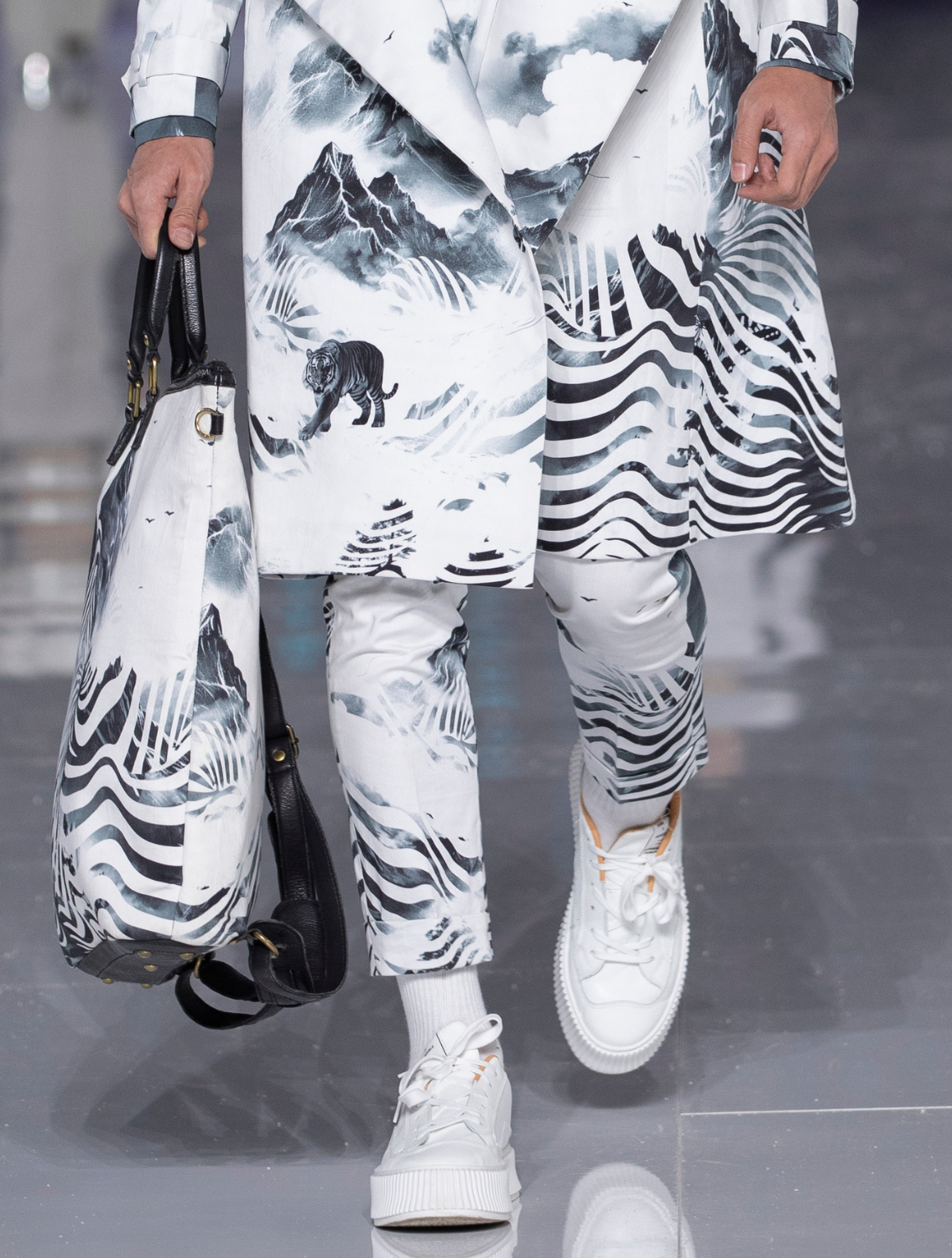 White HindKush Signature Trenchcoat Set