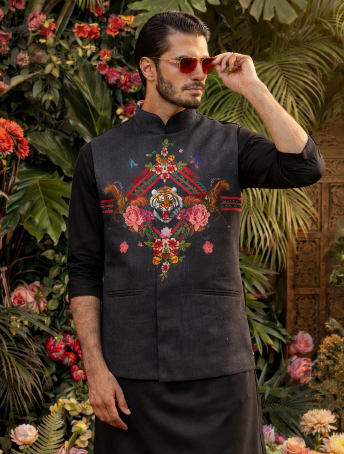 Black Tiger Signature Waistcoat