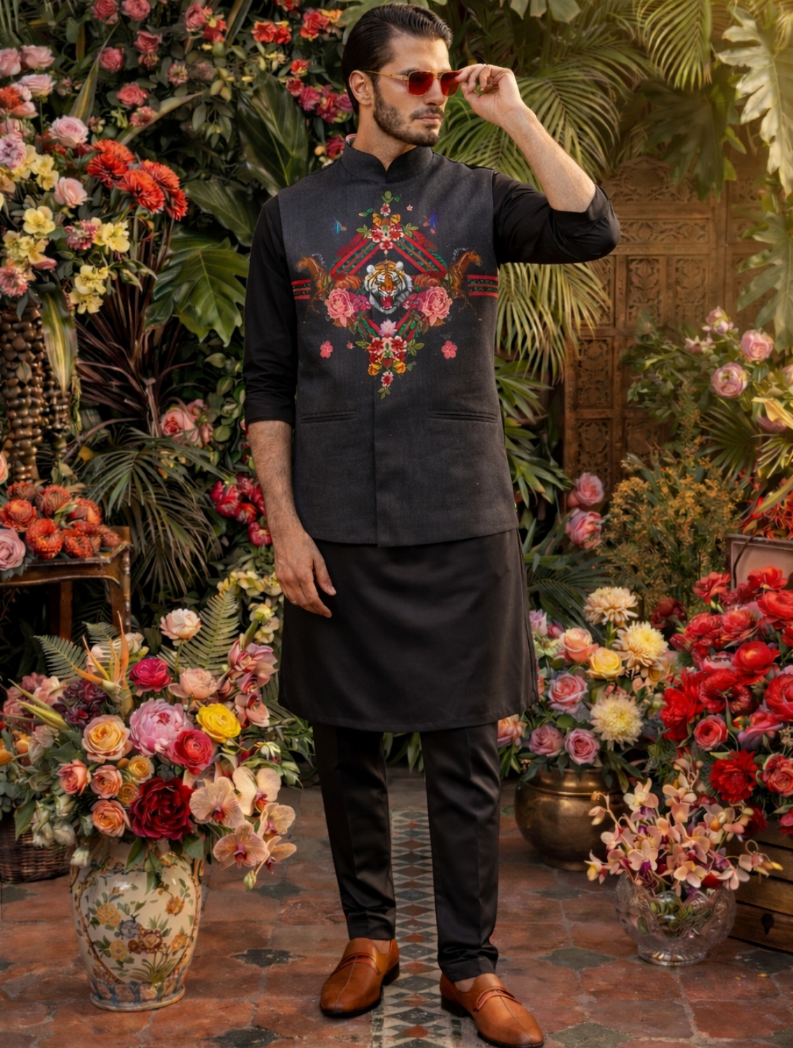 Black Tiger Signature Waistcoat