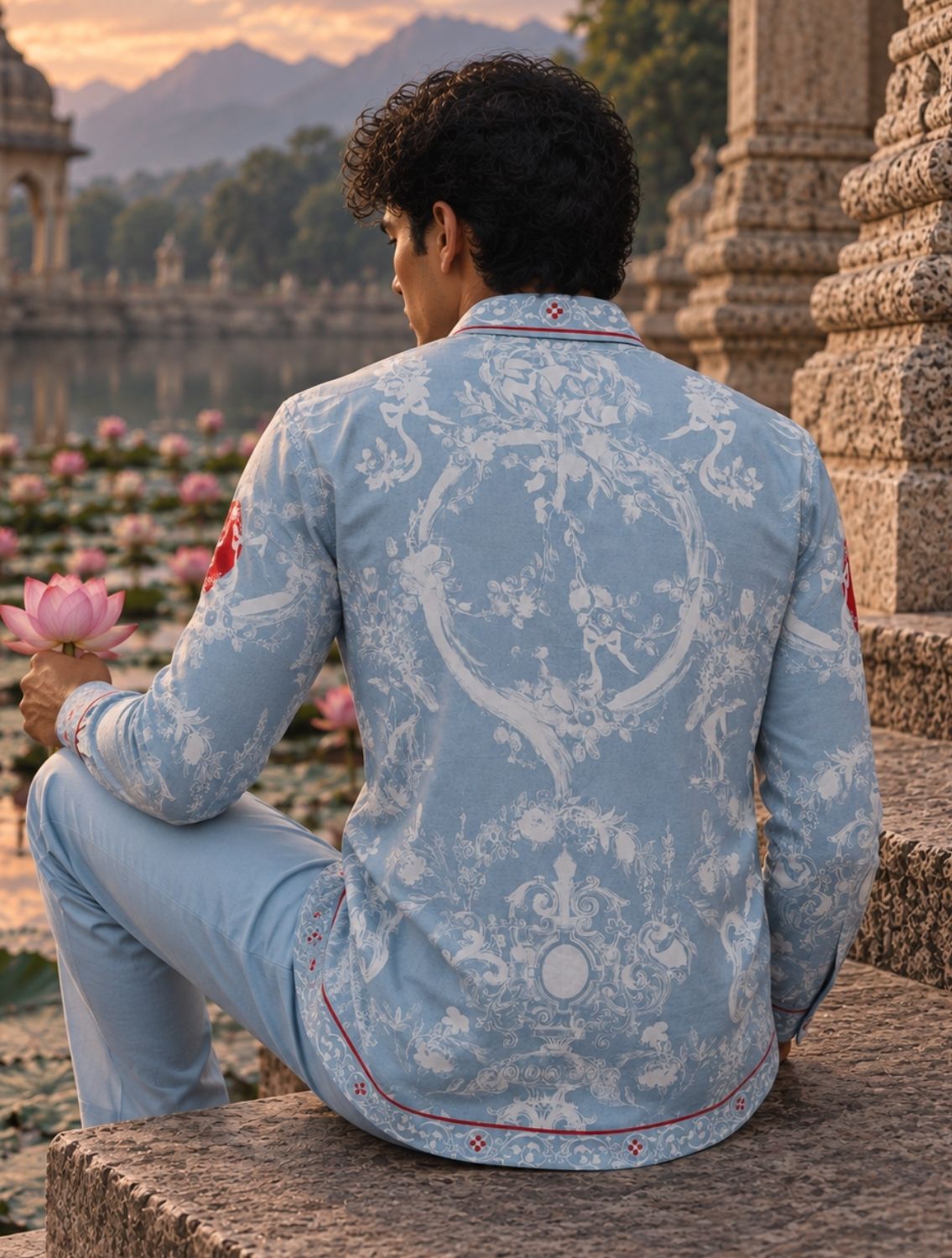 Ritiz Grey Printed Shirt