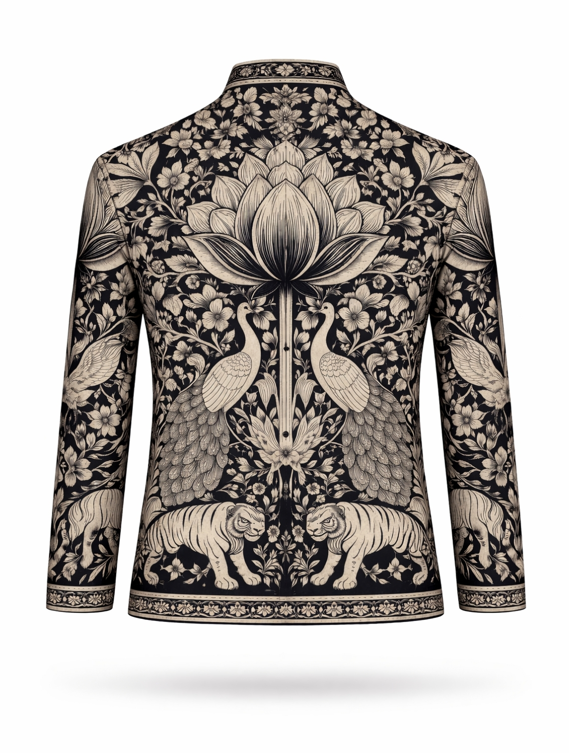 Phlick Black Engineered Printed Shirt