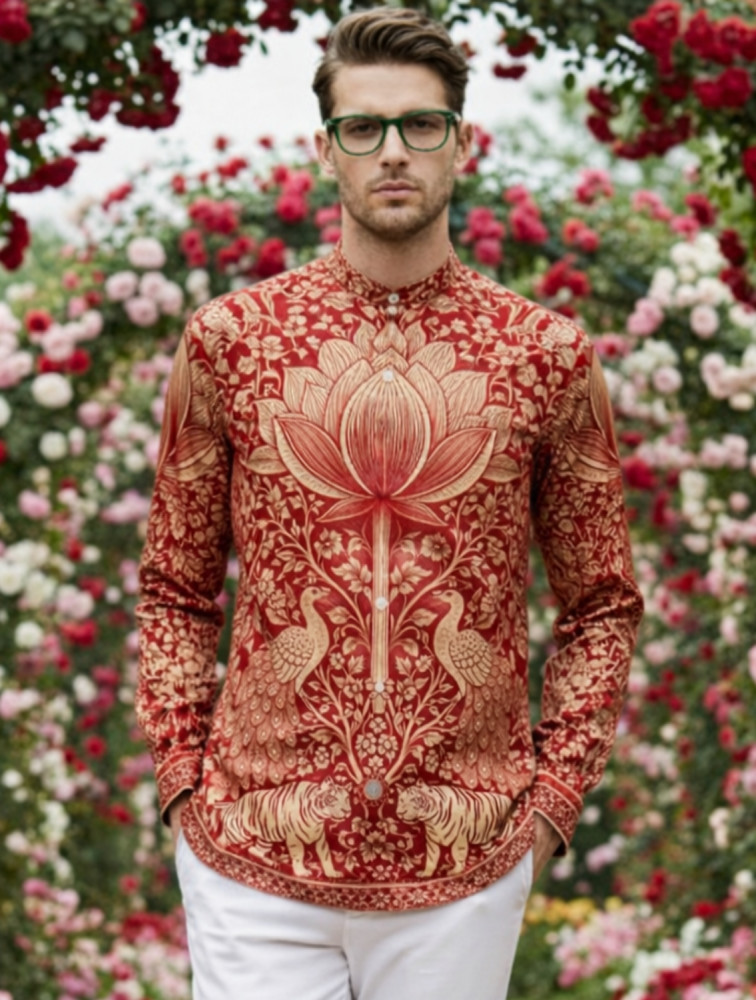 Image of Phelix Engineered Printed Shirt