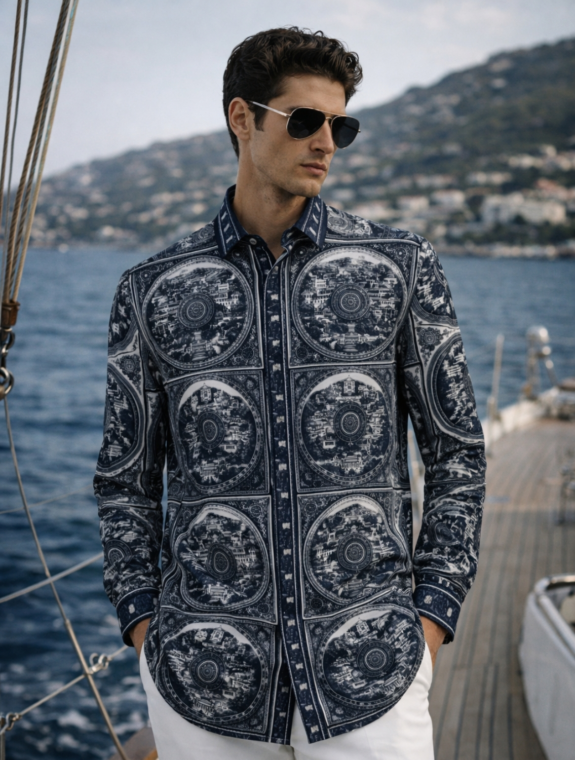 Alekh Nautical Printed Shirt