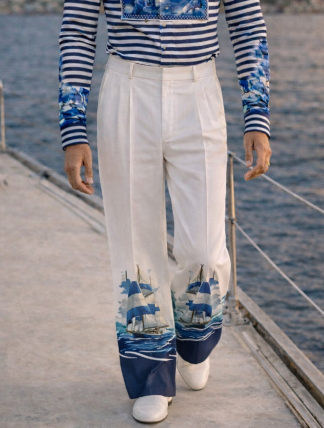 Mariner Engineered Printed Trousers