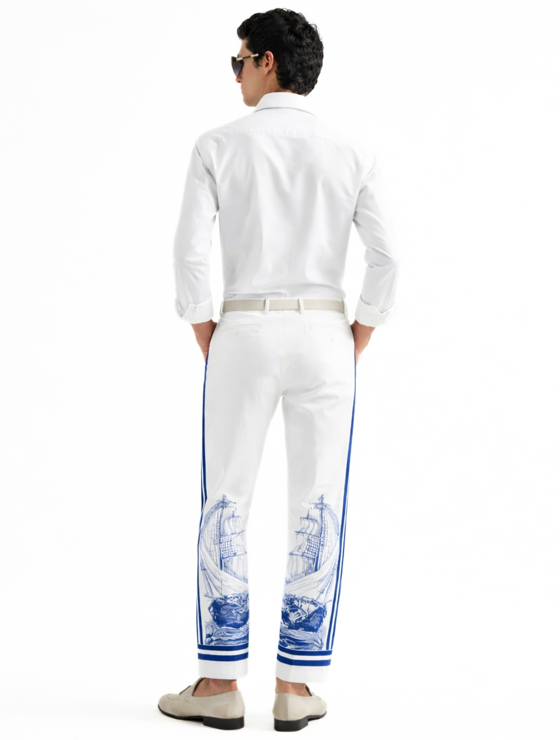 Sailor Engineered Printed Trousers