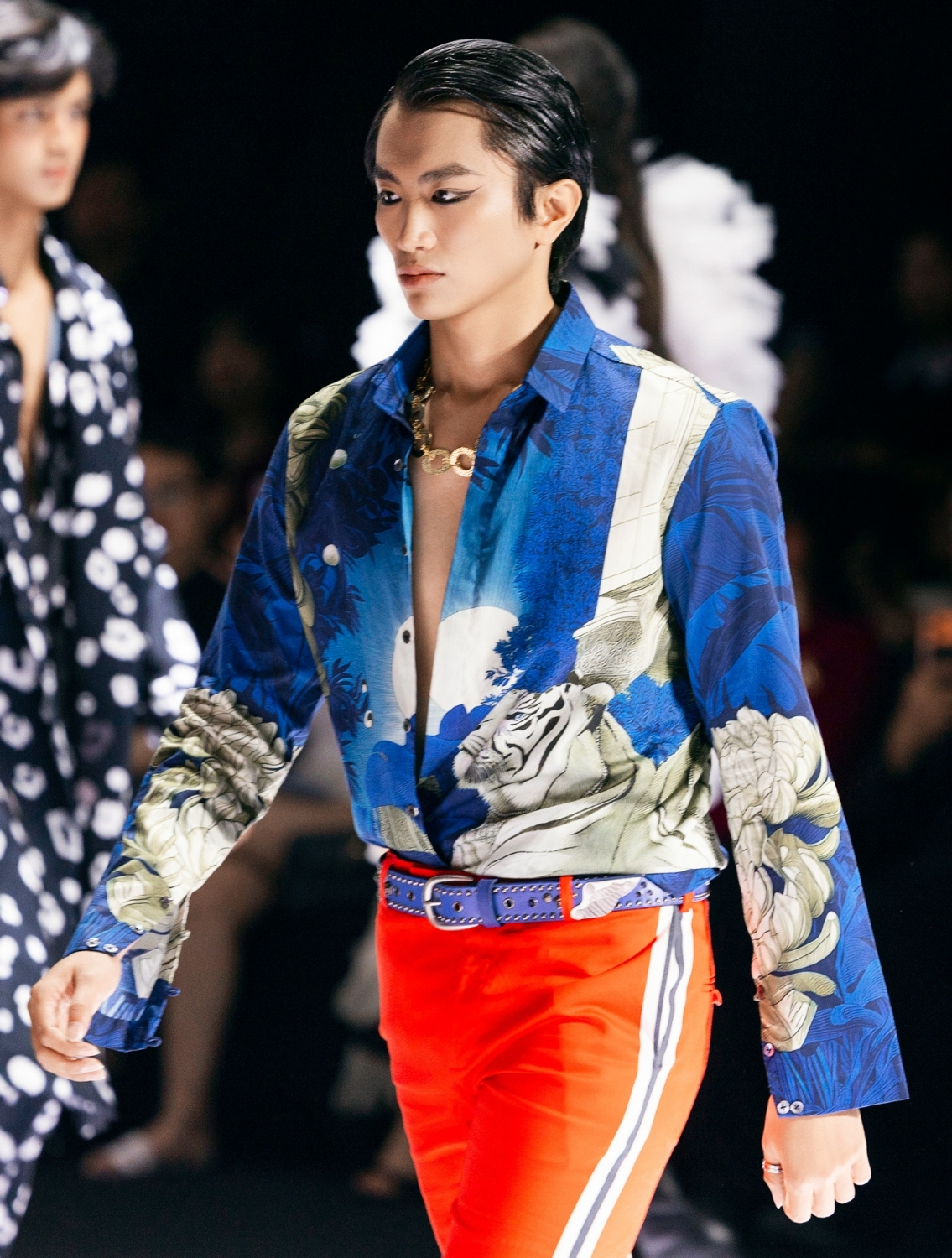 Blue Tiger Signature Printed Shirt