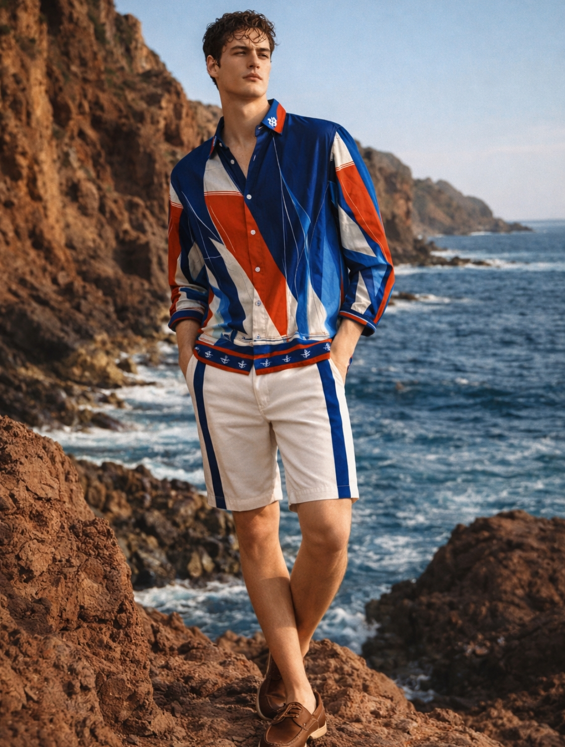 Skipper Nautical Printed Shirt