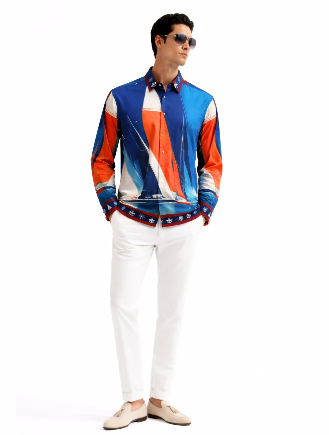 Skipper Nautical Printed Shirt