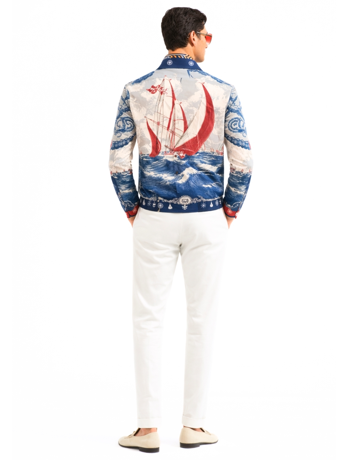 Sardinia Printed Crossover Shirt