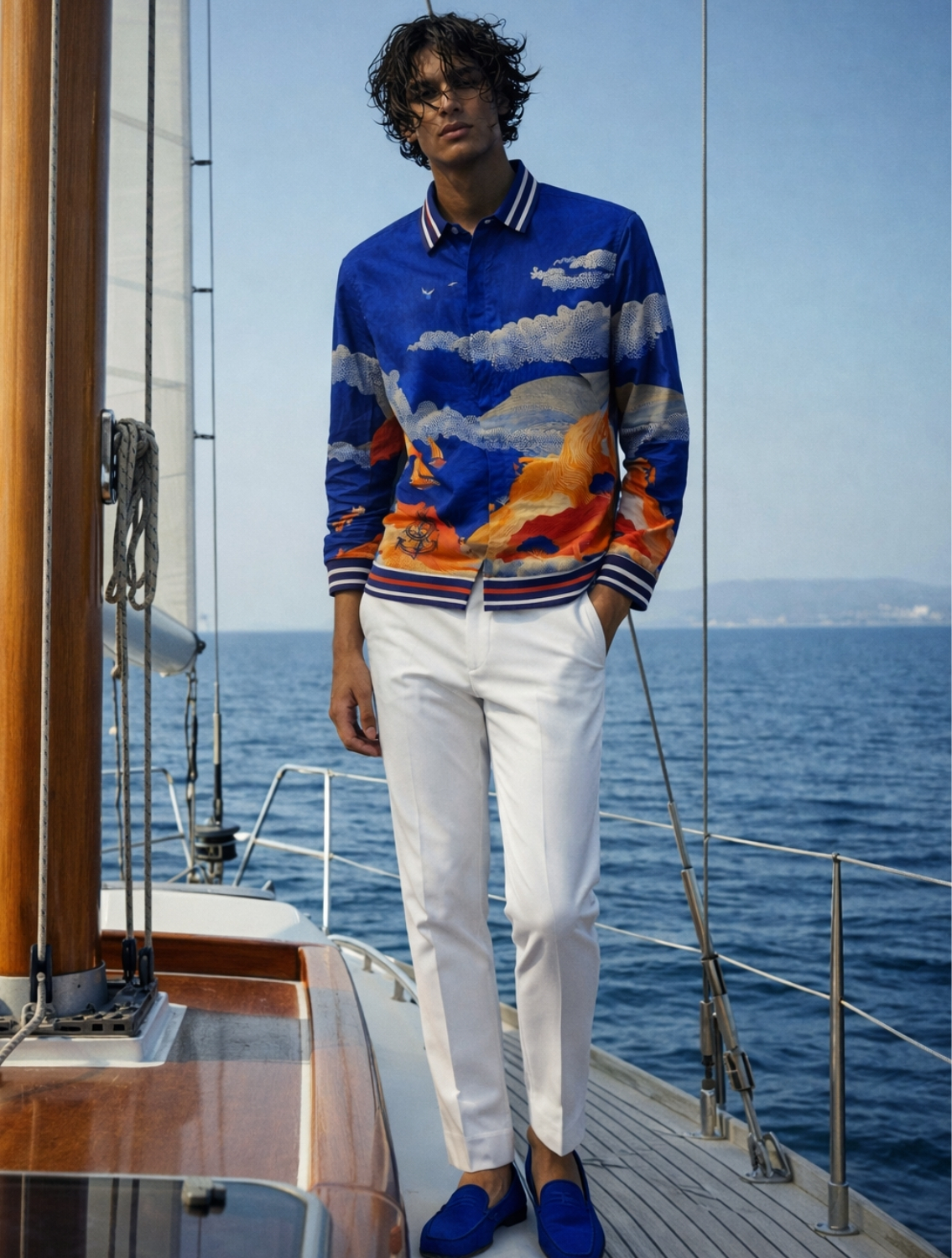 Poseidon Printed Resort Shirt