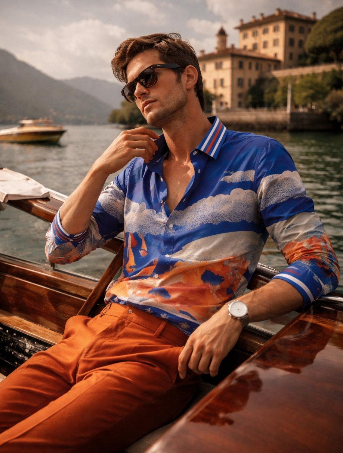 Poseidon Printed Resort Shirt