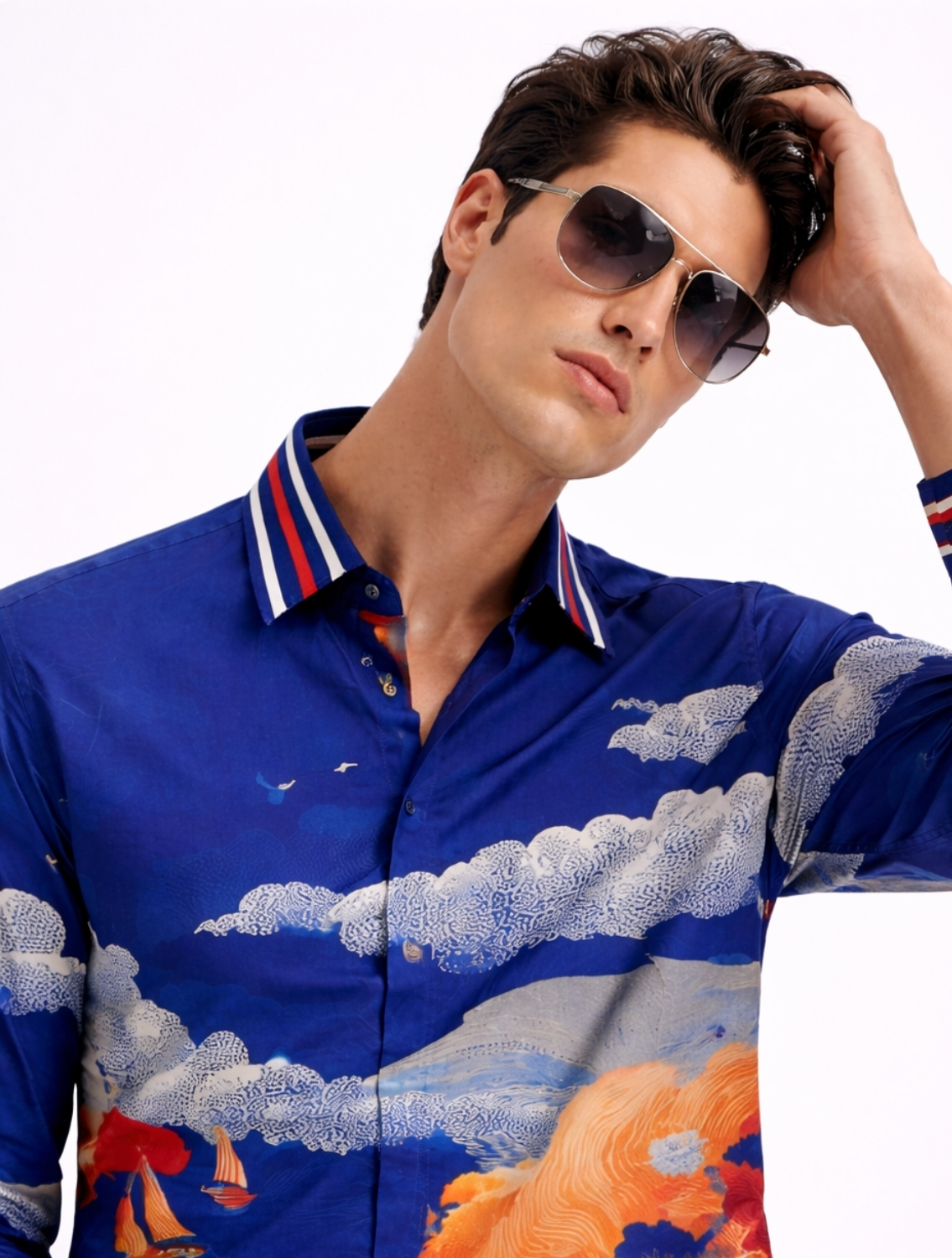 Poseidon Printed Resort Shirt