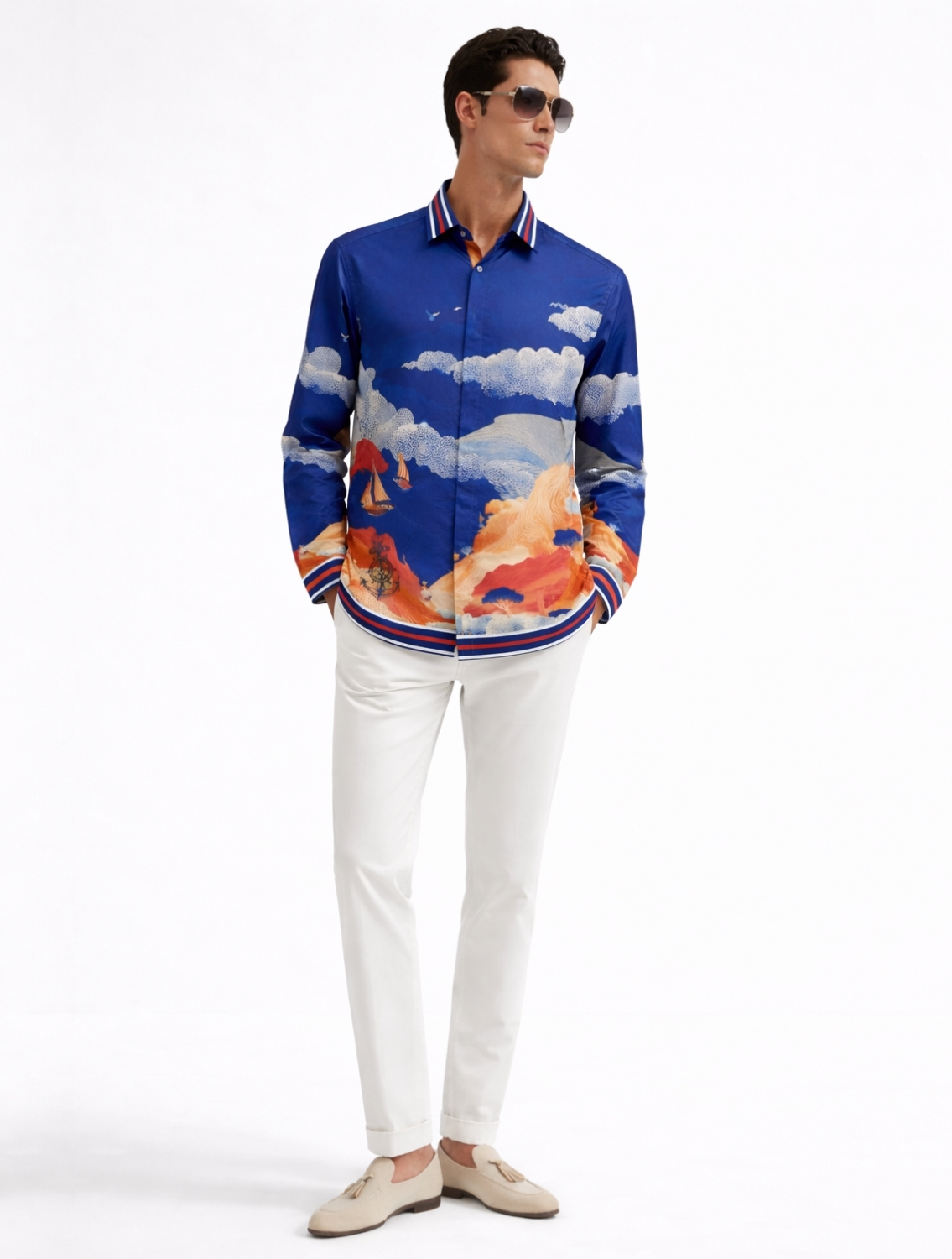 Poseidon Printed Resort Shirt