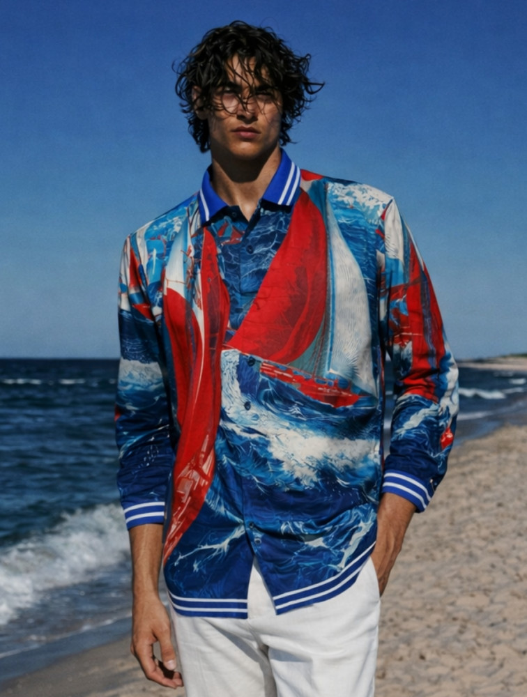 Image of Mast Printed Resort Shirt