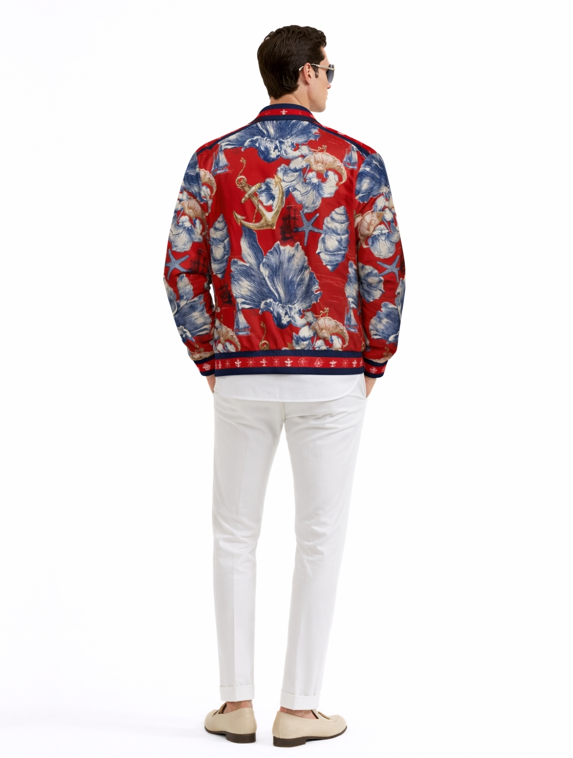 Oceanic Printed Bomber Jacket