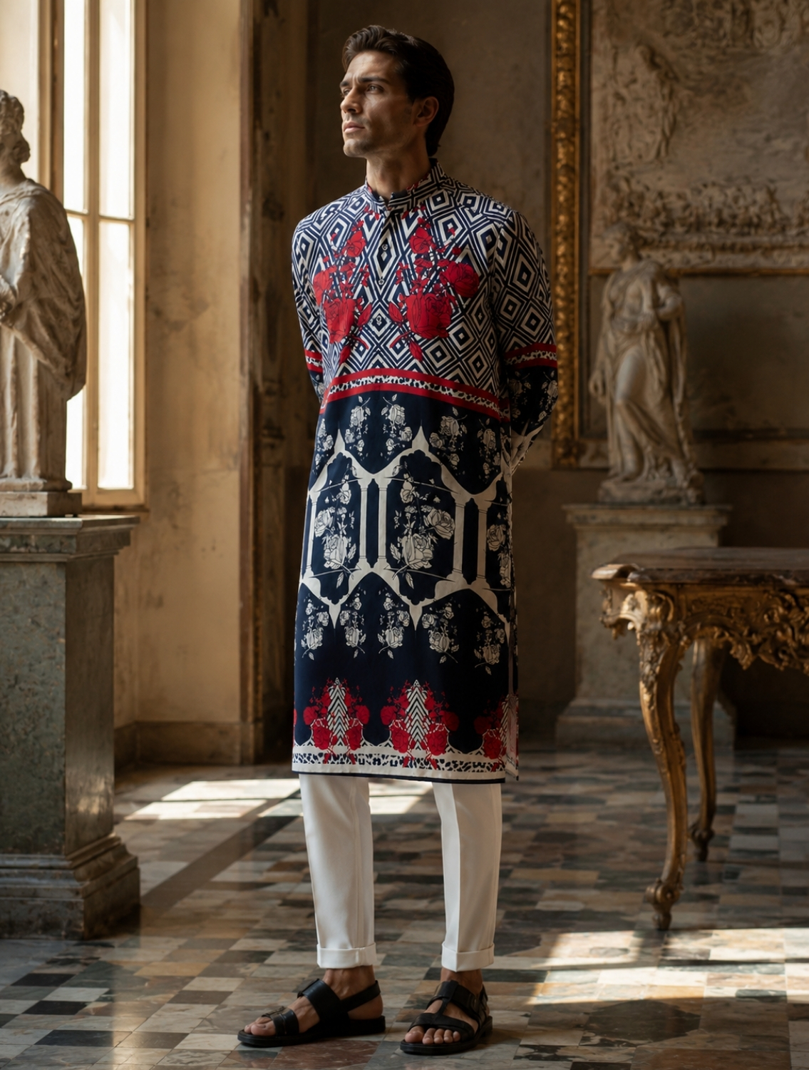 Deven Engineered Printed Kurta Set