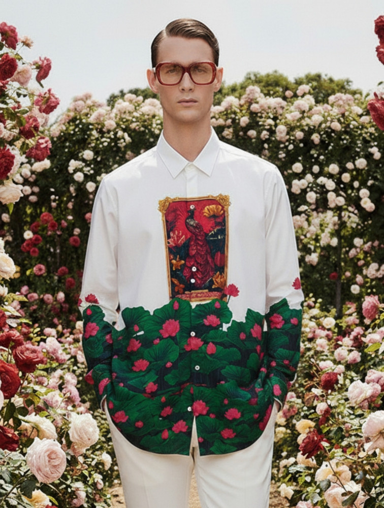 Image of Manush Signature Printed Shirt