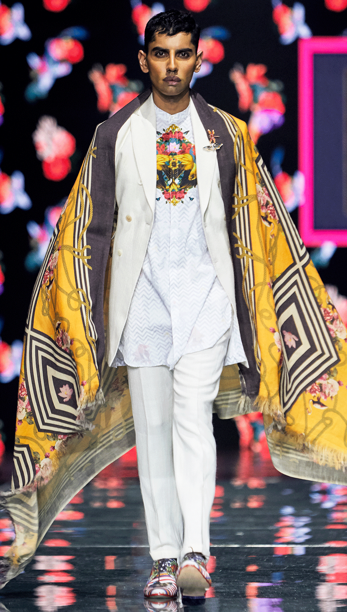 Davey Signature Printed Shirt and Singha Kazi Merino Wool Suit