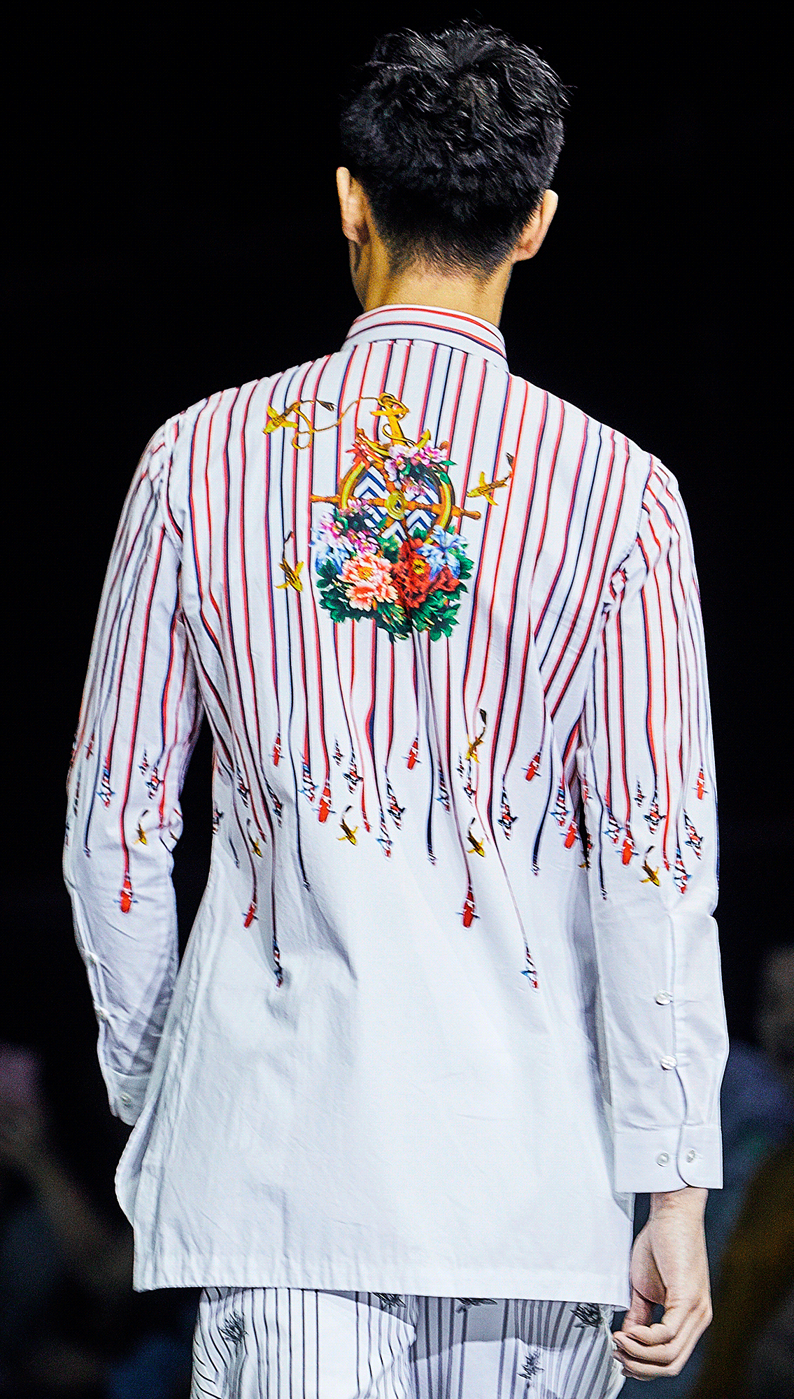 Caspian Falling Fish Shirt Jalaj Printed Trousers